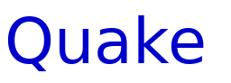 Quake & Shake SuperMax フォント